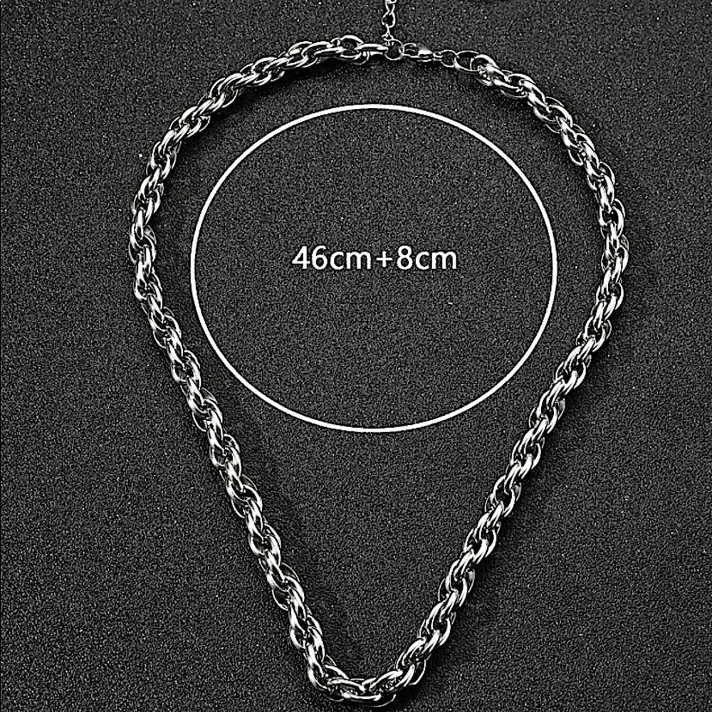 STAINLESS STEEL BRAIDED NECKLACE